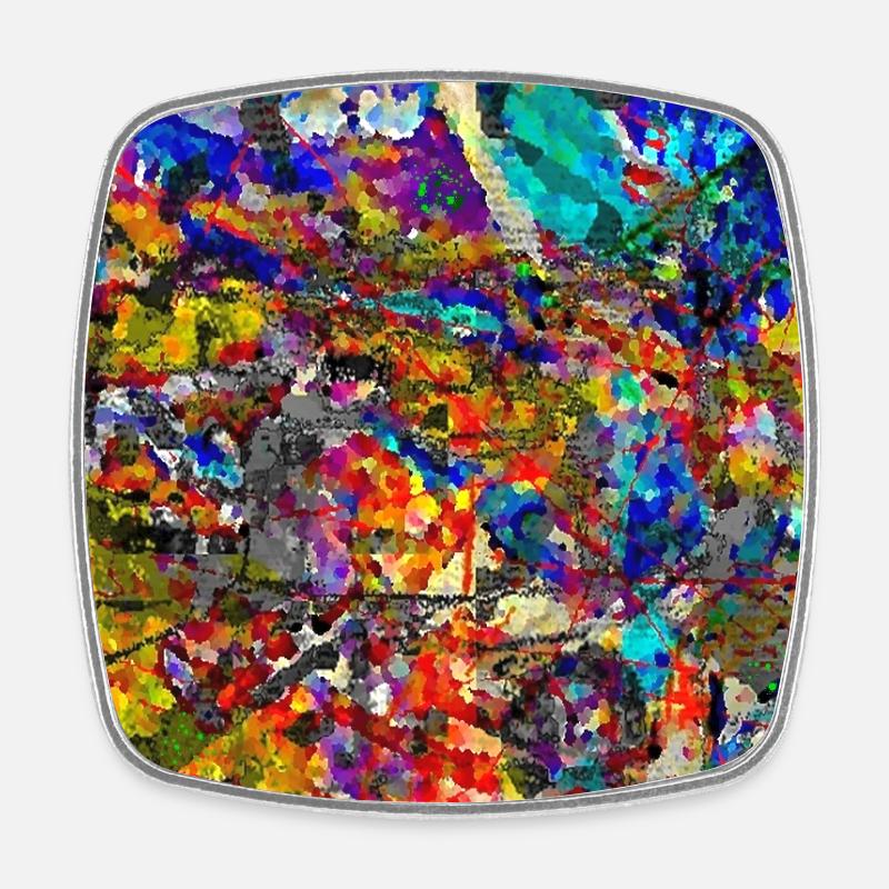 Ysprakaggy - Square fridge magnet - white