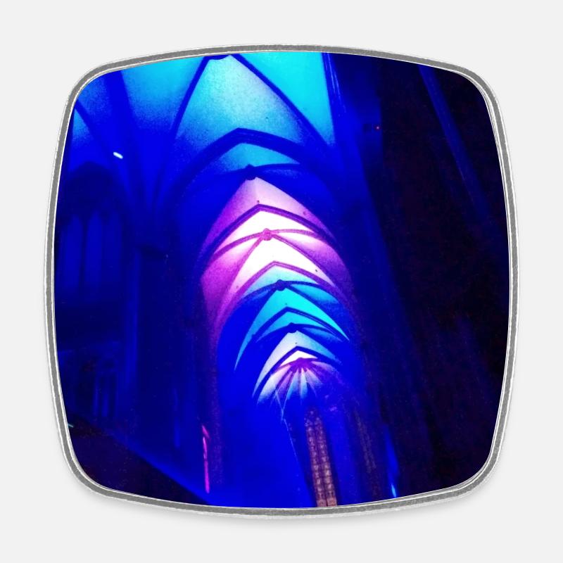Kölner Dom - Viereckiger Kühlschrankmagnet - Weiß