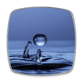 Colourful Liquid Abstract - Square fridge magnet - white - Front