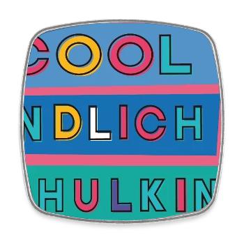 Finally a schoolchild - Square fridge magnet - white - Front