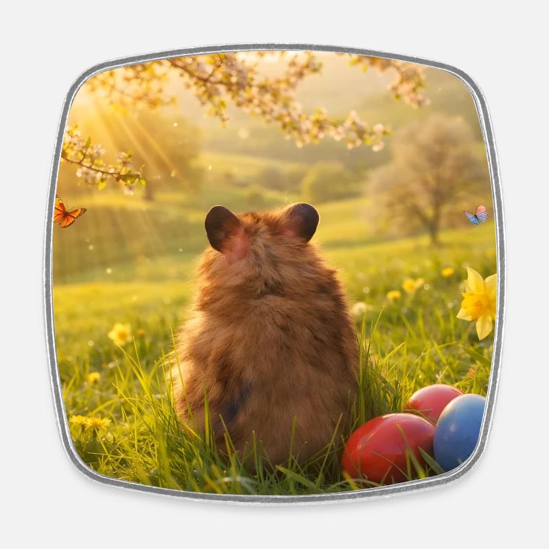 Chico 11: Easter 2026 - Square fridge magnet - white