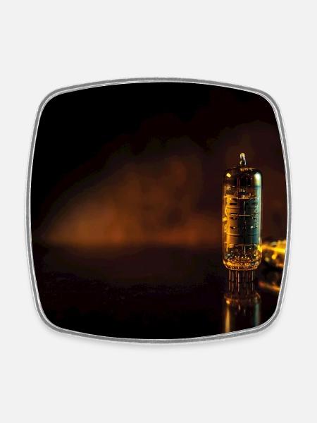 Vakuumröhren Guitar Tubes - Viereckiger Kühlschrankmagnet - Weiß