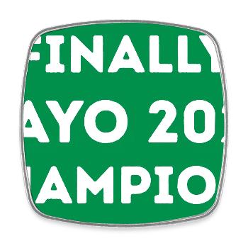 1-_Mayo_champions_2026 - Viereckiger Kühlschrankmagnet - Weiß - Vorne