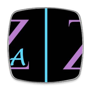 Zaza - Square fridge magnet - white - Front