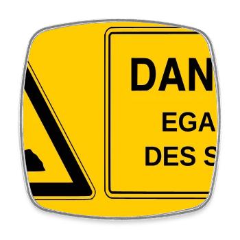 Gender equality - Square fridge magnet - white - Front