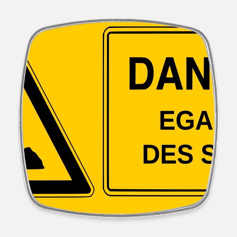 Gender equality - Square fridge magnet - white