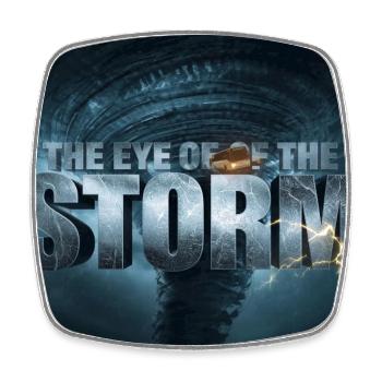 The Eye of the Storm - Square fridge magnet - white - Front