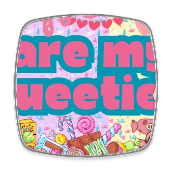 You are my sweetie - Square fridge magnet - white - Front