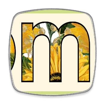 Sonnenblumen Garten Oma - Viereckiger Kühlschrankmagnet - Weiß - Vorne