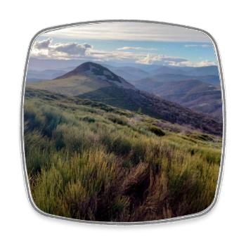 Ardèche Natural Landscape – Original Photo - Square fridge magnet - white - Front