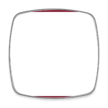 Empty Frame Frame - Add Your Own Text Design - Square fridge magnet - white - Front