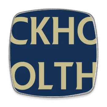 Stockholmer Stolz - Viereckiger Kühlschrankmagnet - Weiß - Vorne