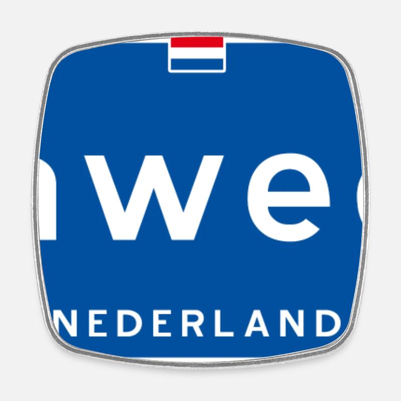 Nimweguh (Nijmegen) - Square fridge magnet - white