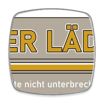 Bier lädt Ladebalken Lustiger Spruch Bierliebhaber - Viereckiger Kühlschrankmagnet - Weiß - Vorne