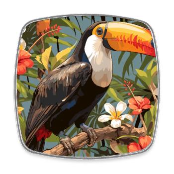 Toucans Toucan - Square fridge magnet - white - Front
