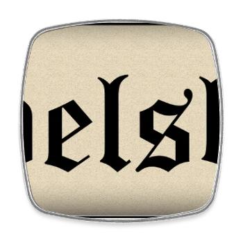 Babelsberg - Square fridge magnet - white - Front