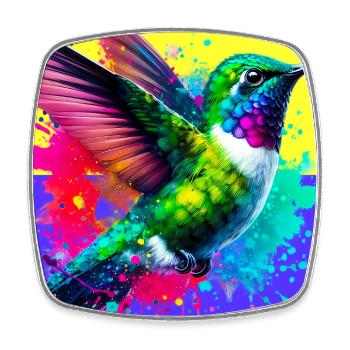 hummingbird - Square fridge magnet - white - Front