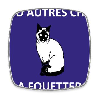 I have other fish to fry. - Square fridge magnet - white - Front