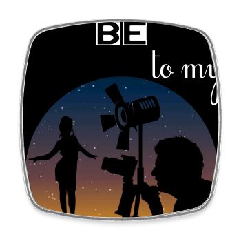 I will be SHOOTING - Square fridge magnet - white - Front