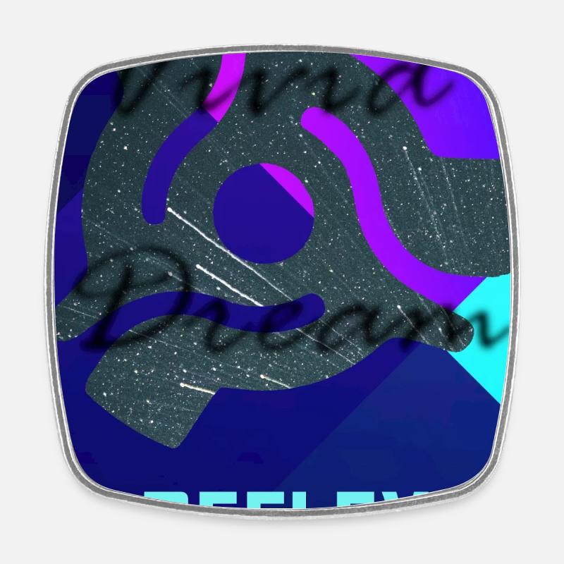 Réflexe par Vivid Dream - Magnet carré - blanc
