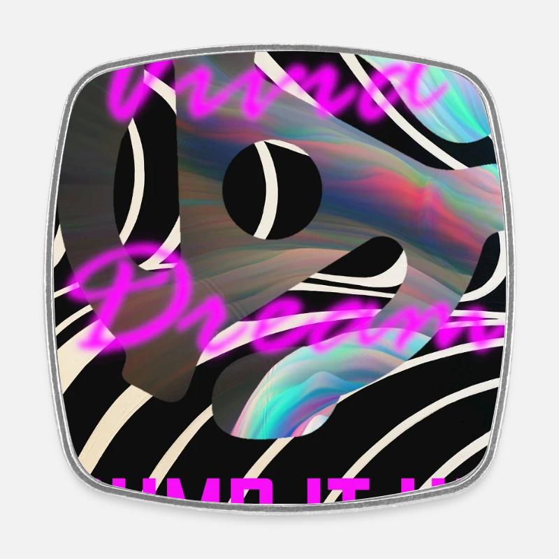 Pump It Up par Vivid Dream - Magnet carré - blanc