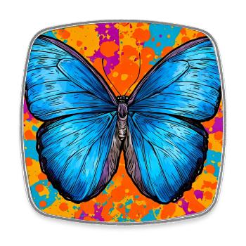 butterfly - Square fridge magnet - white - Front