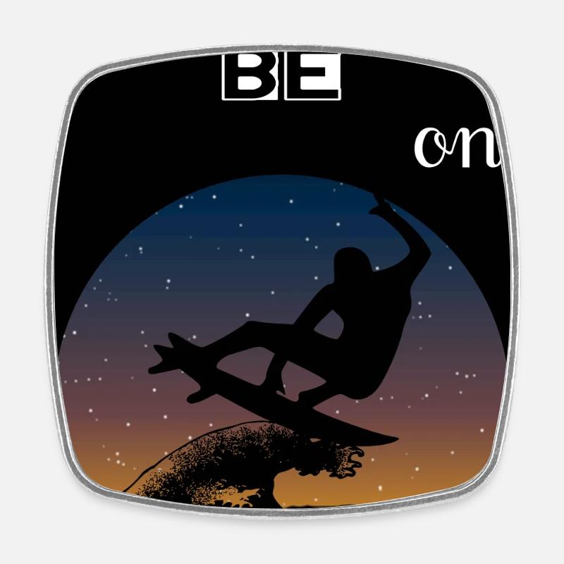 I will be on vacation - Square fridge magnet - white