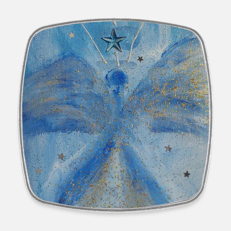 Archangel Michael - Square fridge magnet - white