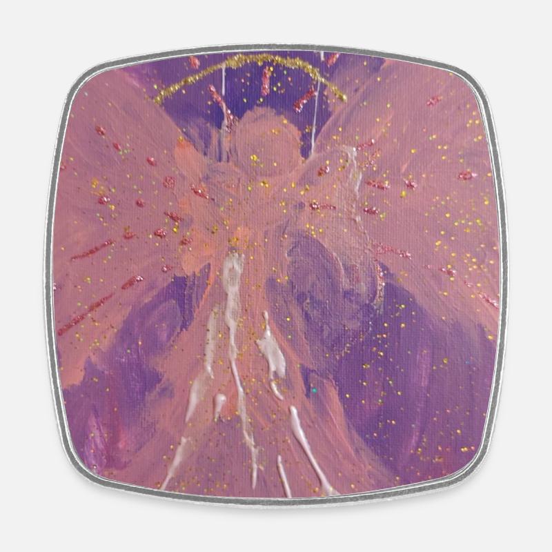 Erzengel Chamuel - Engel der Liebe - Engelbild - Viereckiger Kühlschrankmagnet - Weiß