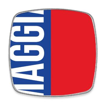 Maggia Ticino Souvenir T-Shirt - Square fridge magnet - white - Front