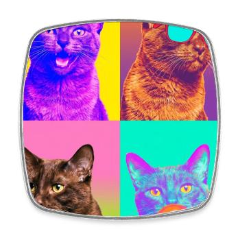 Cats Havana Cat - Square fridge magnet - white - Front