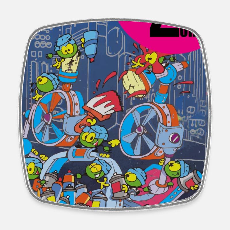 Zgeneration 3 - Square fridge magnet - white