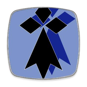 Brezhoneg - Viereckiger Kühlschrankmagnet - Weiß - Vorne