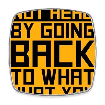 You Will Not Heal Healing Pain Let Go New - Square fridge magnet - white - Front