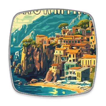 Explore Beauty of Taormina in Italy - Square fridge magnet - white - Front