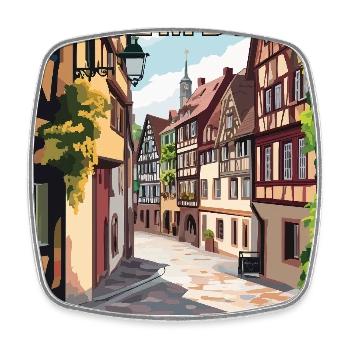 Discover Stunning Historic Nuremberg in Germany - Square fridge magnet - white - Front