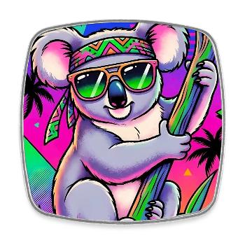Koala - Square fridge magnet - white - Front