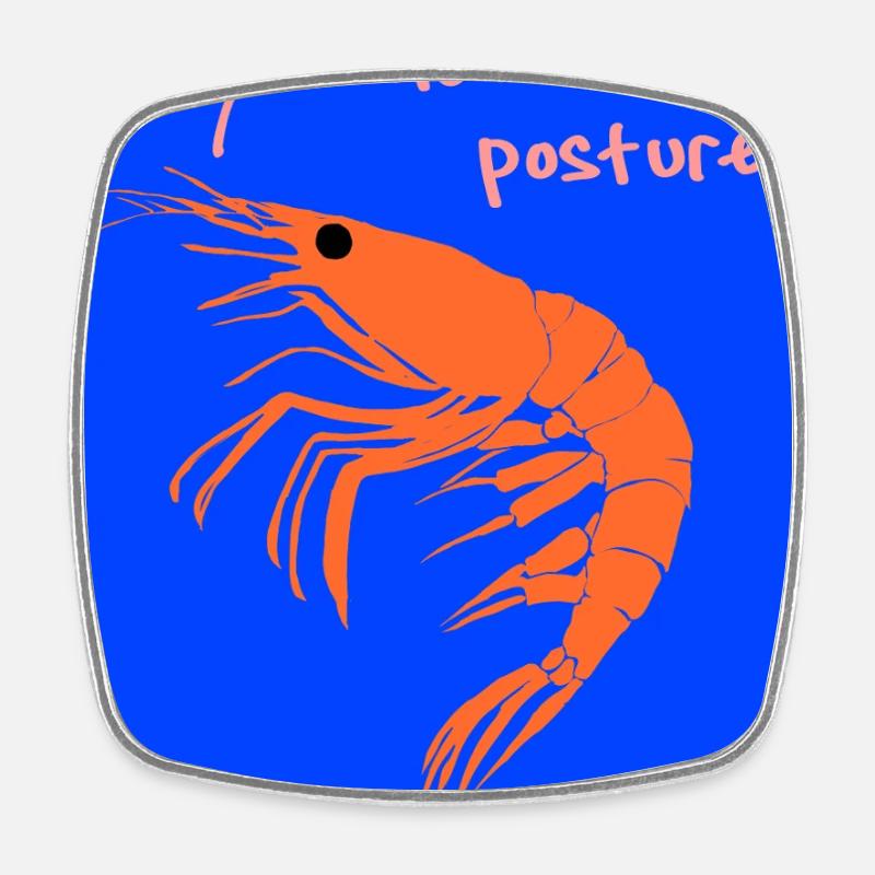 Mauvaise posture - Magnet carré - blanc