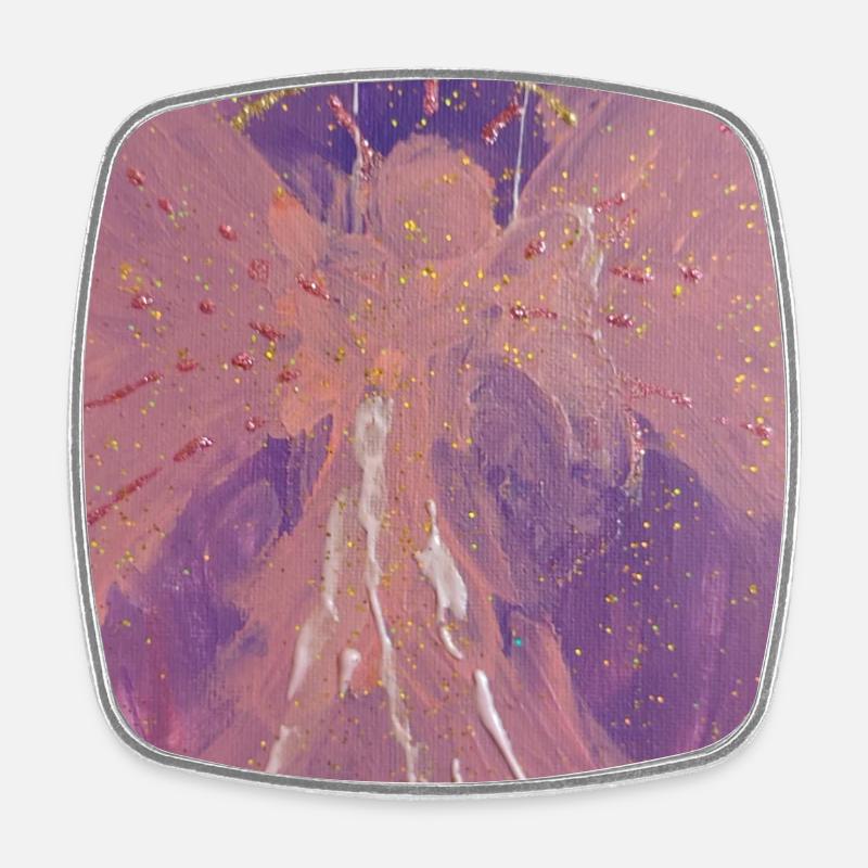 Archange Chamuel - Ange d’Amour - Image d’Ange - Magnet carré - blanc