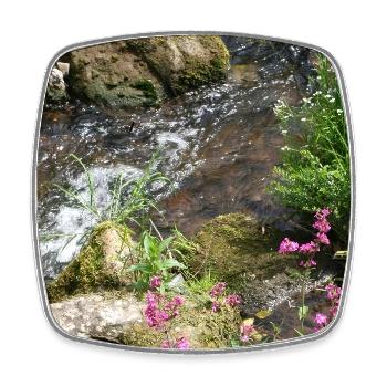BAD LIEBENZELLER LENGENBACH - Square fridge magnet - white - Front