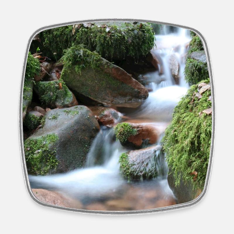 WALDBACH NAGOLDTAL - Viereckiger Kühlschrankmagnet - Weiß