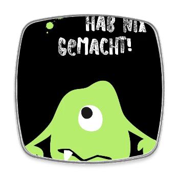 Poster Monster Halloween Comic unschuldig Humor - Viereckiger Kühlschrankmagnet - Weiß - Vorne