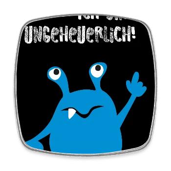 Poster Monster Ungeheuer gruselig Halloween Comic - Viereckiger Kühlschrankmagnet - Weiß - Vorne