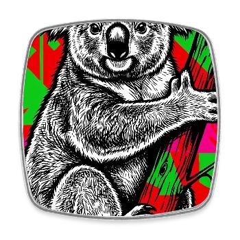 Koala - Viereckiger Kühlschrankmagnet - Weiß - Vorne