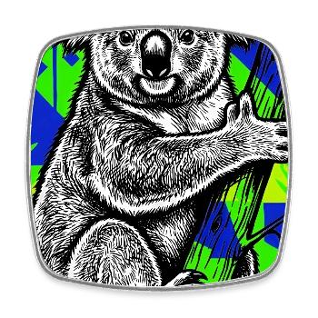 Koala - Viereckiger Kühlschrankmagnet - Weiß - Vorne