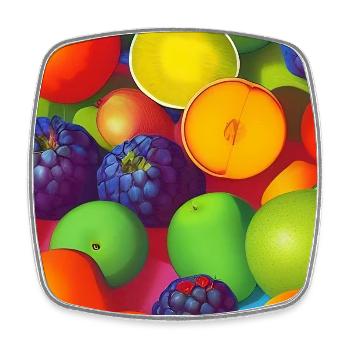 Fruit - Square fridge magnet - white - Front