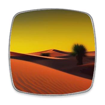 Arabische Wüste - Viereckiger Kühlschrankmagnet - Weiß - Vorne