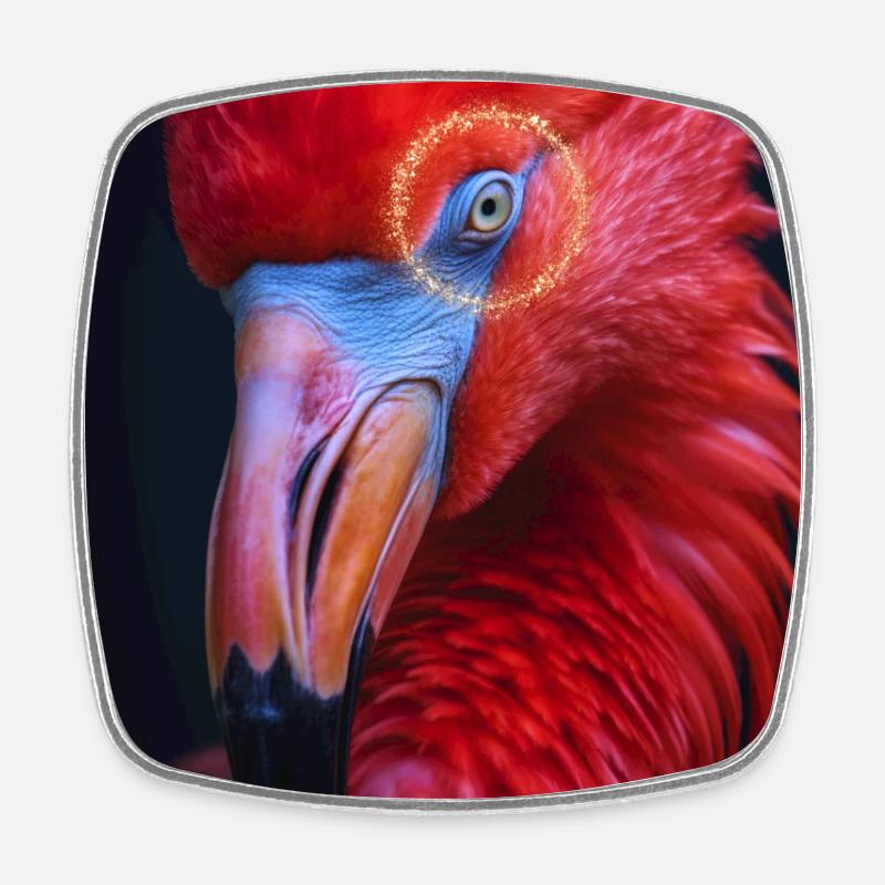 Tropical Animal - Square fridge magnet - white
