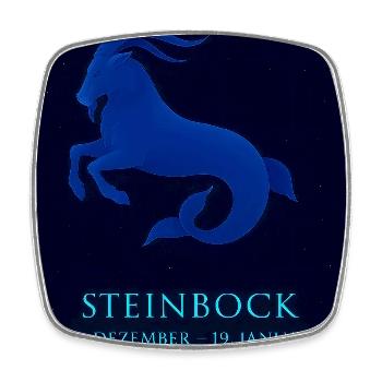 Steinbock Sternzeichen 22.12. – 19.01. Design - Viereckiger Kühlschrankmagnet - Weiß - Vorne
