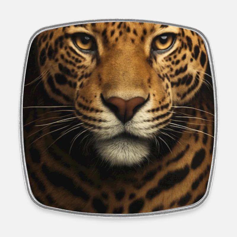 Illustration de l’analyse de données avec Leopard - Magnet carré - blanc